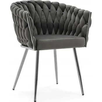 Jídelní židle Židle mivihome šedý velur 1 ks