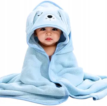 Deka s kapucí MAKOIA 80 x 80 cm modrá