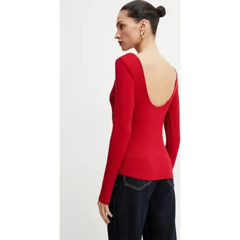 Pánské tričko Tričko s dlouhým rukávem Morgan TMAKI červená 33X, vel. XS