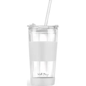 Termohrnek Termohrnek s brčkem Vialli Design Fuori 600 ml 30404 vícebarevná MLC, vel. ONE SIZE