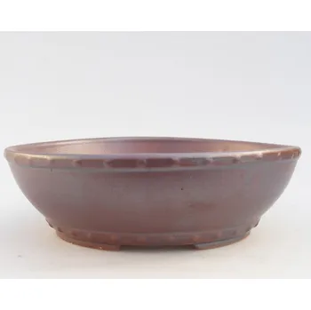 Květináč Keramická bonsai miska 18 x 18 x 5,5 cm kovová