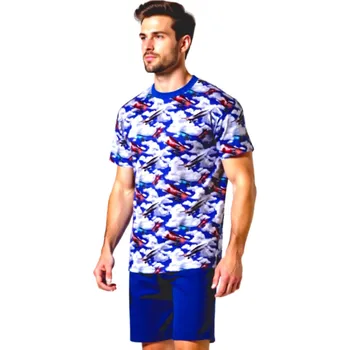 Pánské pyžamo Pánské Pyžamo Krátké FOLTÝN PK 504 Velikost: 5XL