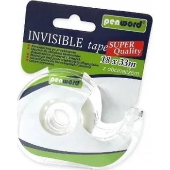 Neviditelná lepicí páska s odřezávačem 18 mm x 33 m