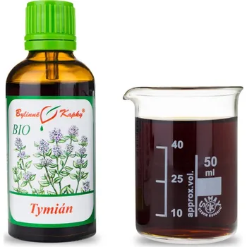 Doplněk stravy Bylinné kapky s.r.o. Tymián BIO tinktura 50 ml | Bylinné kapky