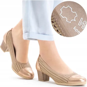 Dámské lodičky Wojtyłko dámské lodičky na sloupkovém podpatku, velikost 39