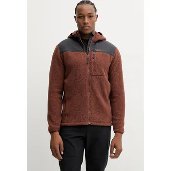 Dámská mikina Sportovní mikina Jack Wolfskin KAMMWEG PILE 1711271 hnědá 88X, vel. M