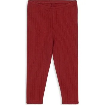 Dívčí legíny Dětské bavlněné legíny Konges Sløjd MINNIE PANTS GOTS KS104378.9BYA červená 33X, vel. 104