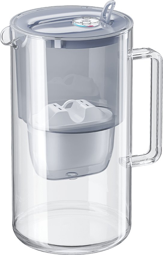 Skleněná filtrační konvice Aquaphor Glass (šedá)