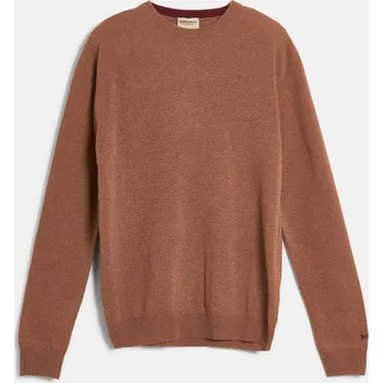 Pánský svetr SVETR WOOLRICH LAMBSWOOL CREWNECK DARK CAMEL