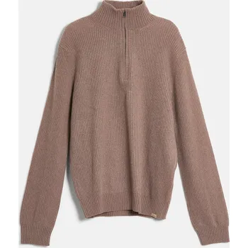 Pánský svetr SVETR WOOLRICH WOOL CASH RIBBED HALF-ZIP FALCON