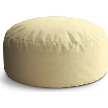 Taburet Sablio Taburet Circle Žluté pletivo: 38x48 cm