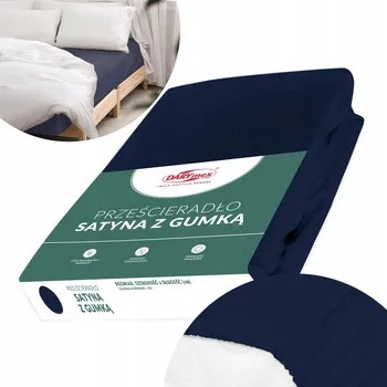 Prostěradlo Prostěradlo s gumou 180x200 satén 100% BAVLNA hladké - BARVA DLE VÝBĚRU