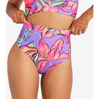 Dámské plavky OLAIAN Dámské plavky spodní díl s vysokým pasem Rosa Longi 42 FIALOVÁ