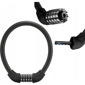 Zámek na kolo Zámek na kolo ROCKBROS RKS570-BK Lanko Černý