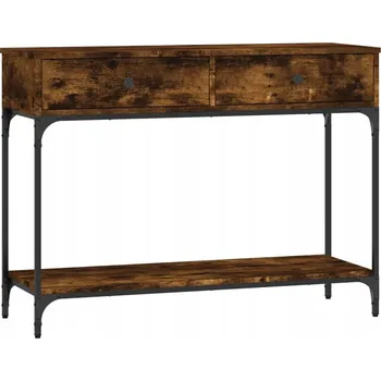 Konferenční stolek Konzolový stolek, kouřový dub, 100x34,5x75 cm