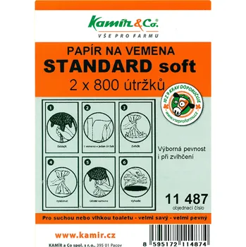 Papír na vemena STANDARD soft - 1 balení - 2 x 800 útržků