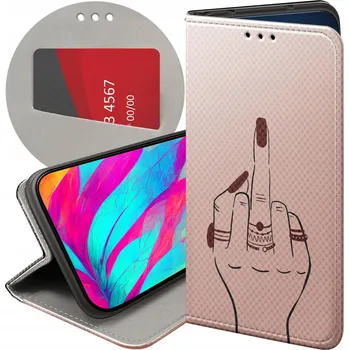 Pouzdro na mobilní telefon Pouzdro s klopou Hello Case pro realme 8 5G, béžové