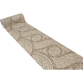 Koberec Koupelnová pěnová rohož 222B Mozaika hnědá