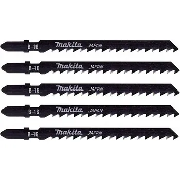 Pilový plátek 5x Pilový plátek na rychlý řez v měkkém dřevě a plastech pro přímočaré - kmitací pily Makita A-85684 - 75mm, HCS