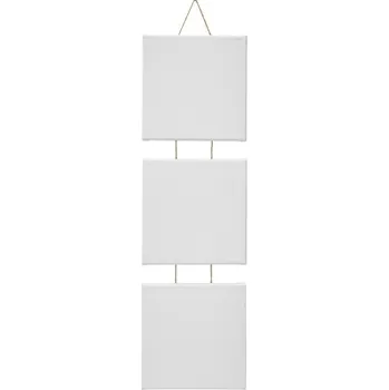 Obraz Sada 3 kusů malířských pláten Crelando 20x20 cm bílé