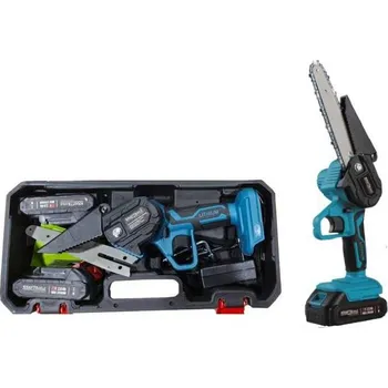 Motorová pila KRAFT&DELE Akumulátorová řetězová pila 6" 21 V + 2x baterie KD10646 (II. Jakost) - akce