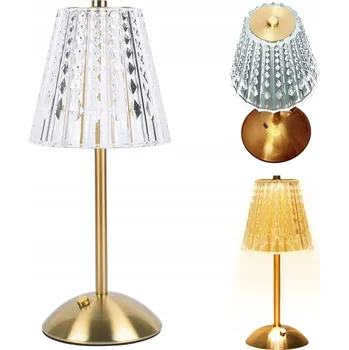 Lampička LAMPIČKA KŘIŠŤÁLOVÁ NOČNÍ LED 1200 mAh 3 BARVY DOTYKOVÁ