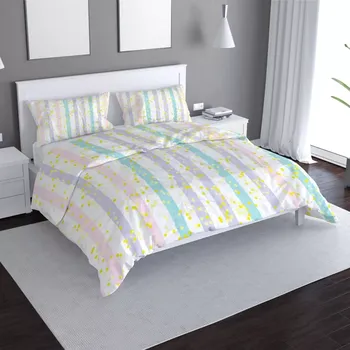 Povlečení Sablio Povlečení Pruhy a tečky štětcem - 140x220 / 90x70