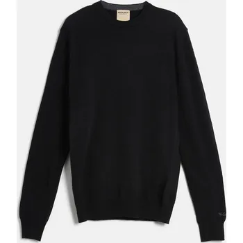 Pánský svetr SVETR WOOLRICH LAMBSWOOL CREWNECK BLACK