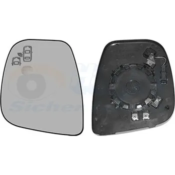 Auto zrcátko Sklo do zrcátka, vnější zrcátko VAN WEZEL 0944835