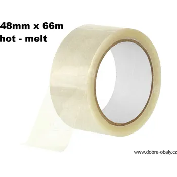 Lepicí páska HOT MELT 48 mm x 66 m ČIRÁ - Lepicí páska HOT MELT