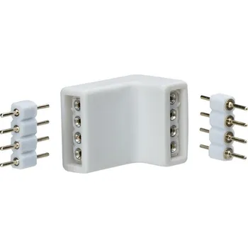 LED osvětlení PAULMANN YourLED rohová spojka 4ks bílá, černá, plast - PAULMANN P 70334