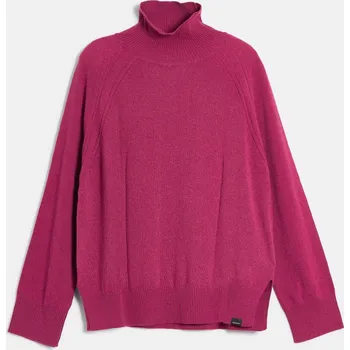 Dámský svetr ROLÁK WOOLRICH SOFT CASH TURTLENECK FUCSIA
