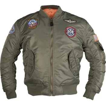 Pánský bomber MIL-TEC Bunda dětská MA1 ZELENÁ L ZELENÁ - OLIV