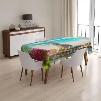 ubrus Sablio Ubrus Paříž Eifellova věž Mraky - 130x130 cm