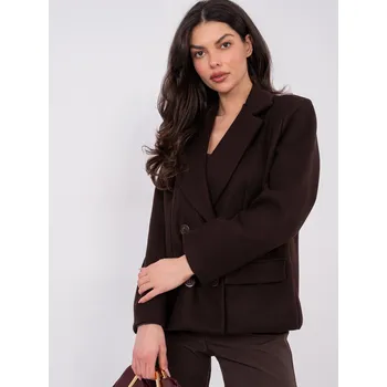 Dámská tmavě hnědá bunda RUE PARIS hnědá | tmavě červená 3501672