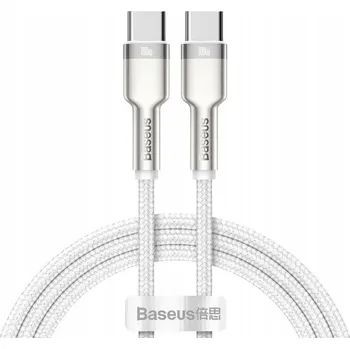 Datový kabel Kabel Baseus USB typ C - USB typ C 1 m bílý