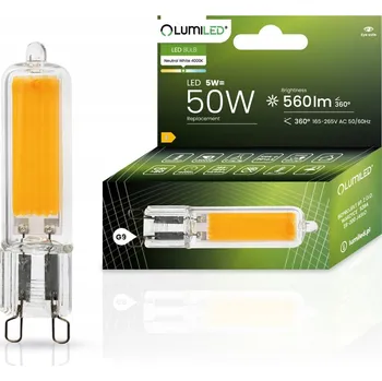 Žárovka LED žárovka G9 Kapsle 5W = 50W 560lm 4000K Neutrální bílá 360° FILAMENT
