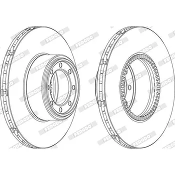 Auto-moto Brzdový kotouč FERODO FCR321A