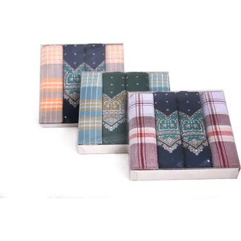 Pánské kapesníky 4 ks - mix - Dárkové balení