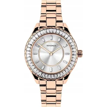 Hodinky Dámské hodinky Sekonda 40671 ZIRKONY růžové zlato
