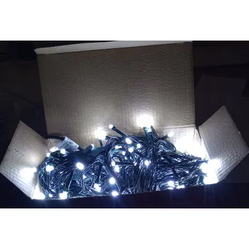 Vánoce Vánoční Osvětlení Na Stromeček 500 LED Stálé světlo 38m Studená bílá IP44 Venkovní