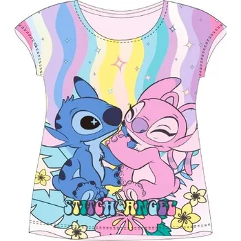Dívčí oblečení TRIČKO LILO A STITCH Em C865 růžové AKCE Velikost: 152