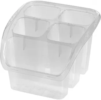 Organizace kuchyně Plastový odkapávač na příbory KEEEPER transparentní