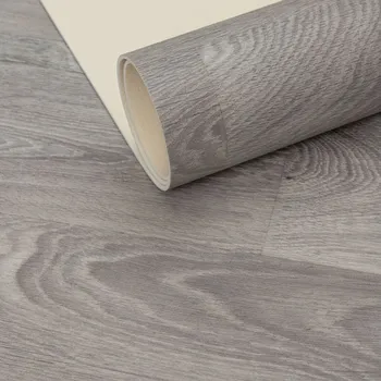 PVC Podlaha Gumolit 3m Vzor Dřevo Jako Plovoucí Podlaha Šedá Domácí Z Role