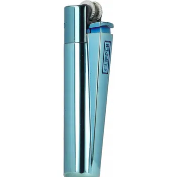 Zapalovač kovový Clipper vzor DEEP BLUE v dárkovém Pouzdro