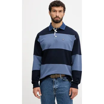 Bavlněné tričko s dlouhým rukávem United Colors of Benetton 3BC1U302L modrá 95X, vel. S