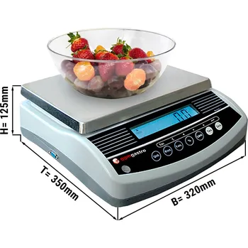 Kuchyňská váha G.Gastro Digitální kuchyňská váha do 6 kg - stupnice: 2 gr