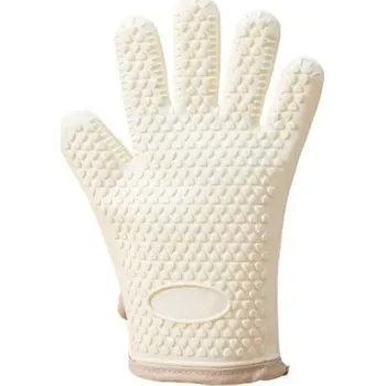 Váleček na těsto Silikonové rukavice na pečení 27,5 x 20 cm Odolné proti opaření Tepelně odolné kuchyňské rukavice pro horké nádobí