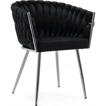 Jídelní židle Židle mivihome, černý velur, 1 ks