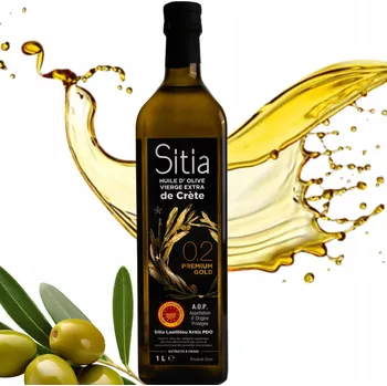 Přisada na vaření a pečení Řecký Olivový Olej Extra Virgin 1L Sitia Premium, datum výroby 10/2024